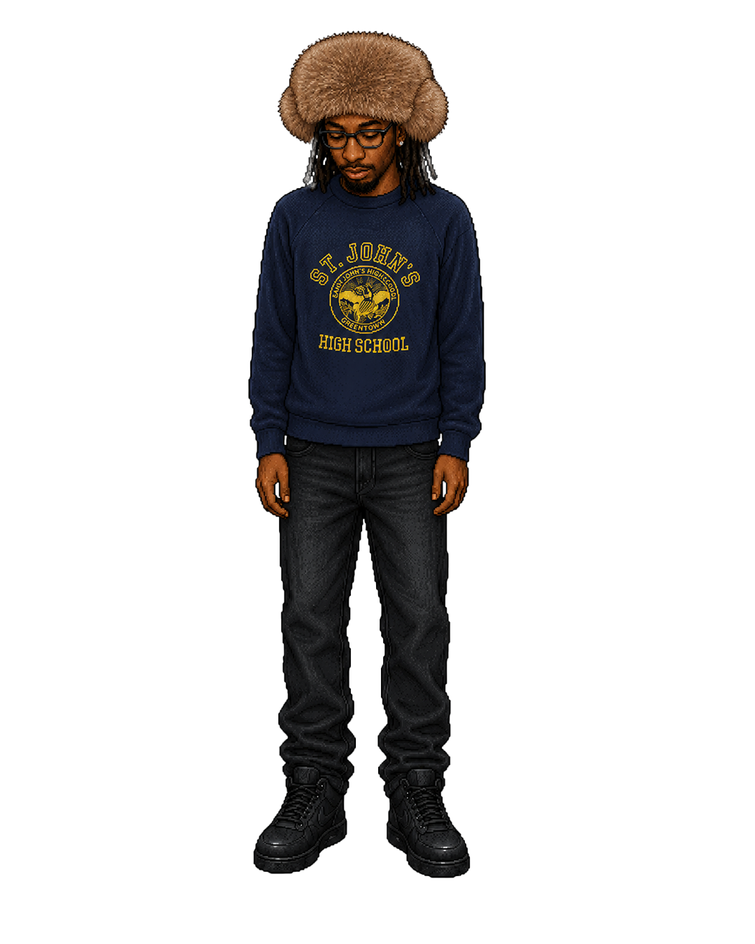 Protect full-body portrait